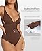 FeelinGirl Body Suits Women Tummy Control Shapewear Bodysuit, Chocolate, XS