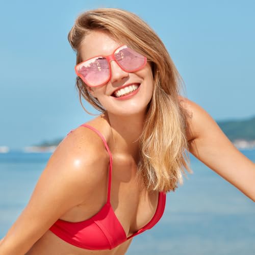 Image of URUMQI Polarized Sunglasses Fit Over Glasses Women Men UV400 Trendy Shades