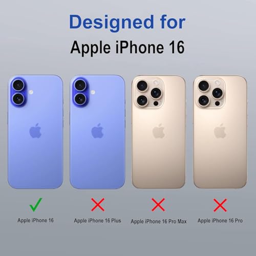 Image of AIBEX Clear Mag-Saf Case for iPhone 16-1,500 G Strong Magnetic Lock, Crystal-Clear Anti-Yellowing Back | Military-Grade Drop Protection | Camera Guard, Slim & Lightweight - Grey