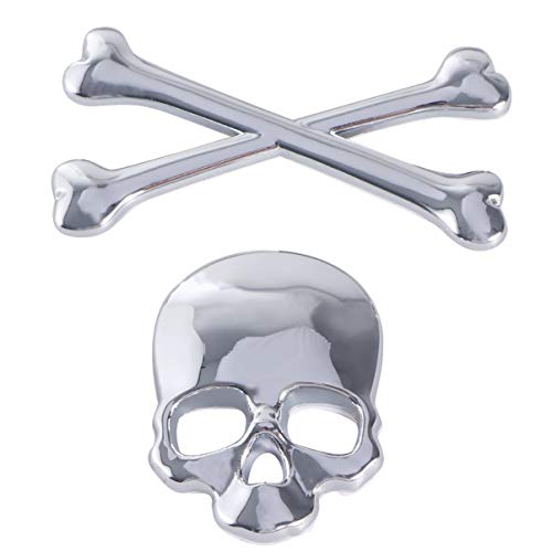 Adesivos Crânio Decalque Do Carro Do Crânio Adesivo De Pirata Emblema De Caveira e Ossos Cruzados Ad