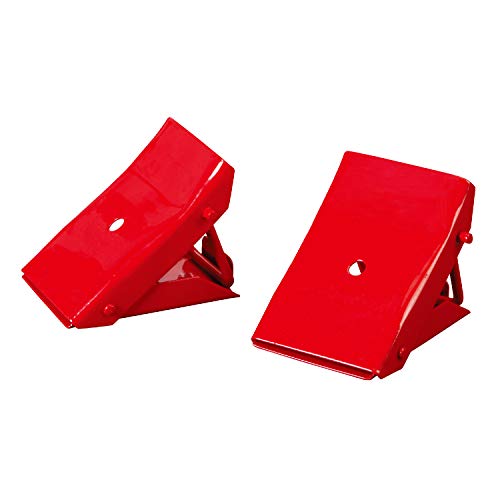 BIG RED TD3553 Torin Steel Safety Wheel Chock: Foldable Tire Stop, Red, 1