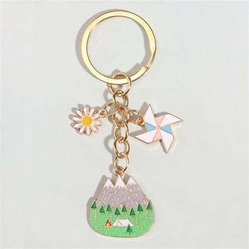 Porte-clés fleur moulin à vent pour sublimer vos sacs à main