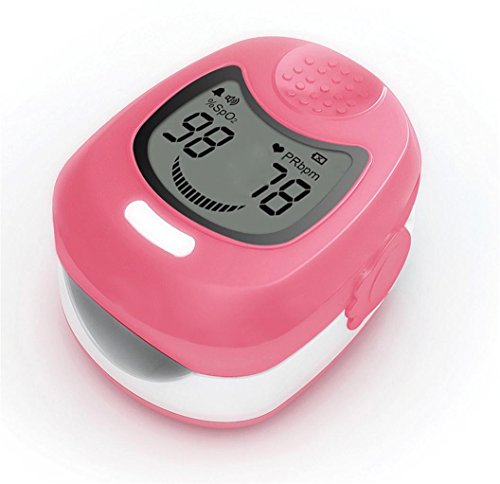 Contec cms50qa rosa Pediatric dedo oxímetro de pulso de oxígeno en sangre