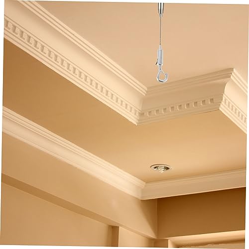 20 piezas Tensionador de cable de acero inoxidable para suspensión con gancho y ojal para uso exterior y diseño liviano miniatura 5