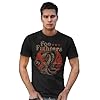 CRAZY FOR ROCK Foo Fighters Snake T Shirt, Official Unisex T-Shirt, Regular Cotton Top, Adult Boy, Black, L #1