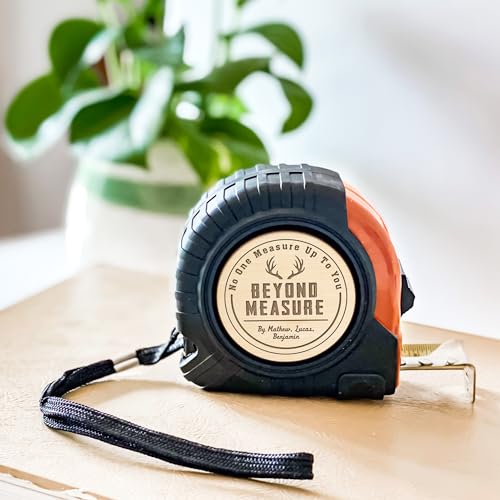 Cinta métrica personalizada para papá con grabado miniatura 2