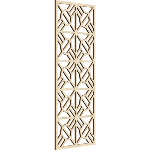 Image of 17 3 /8 inchW x 44 3 /8 inchH x 3 /8 inchT Auburn Decorative Fretwork Wood Wall Panels, Birch
