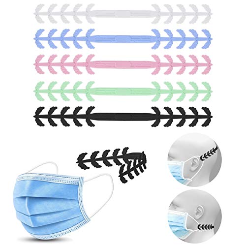 zelaxy Mask Strap Extenders, Soft Silicone Mask Holders for Relieve Ear Pain Caused by Mask (Eagle)