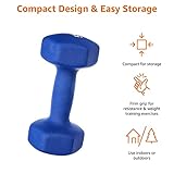 Amazon Basics Neoprene Dumbbell Pair, 10kg (5 kg x 2 count), Blue - Image 4