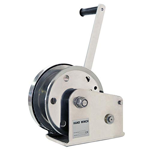 LYDZUSDP Multifunction Tool Hand Winch with Cable,Hand Crank Gear Winch with Brake and Hook,Multifunction Hand Winch for Boat Trailer,Winch for Lifting or Towing of Cargo(1800lbs 5m)