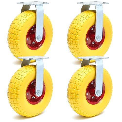 Roulettes de transport Wiltec pour chariots de jardin et ateliers