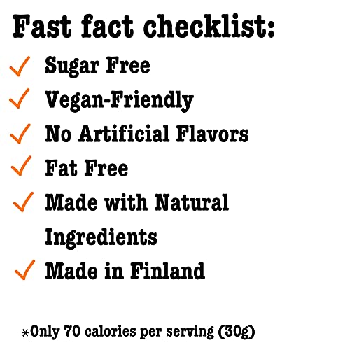 Funtasty Finnska Sugar Free Black Licorice Soft Candy, Gummy Bites, Bulk 1 Pound #TOP3