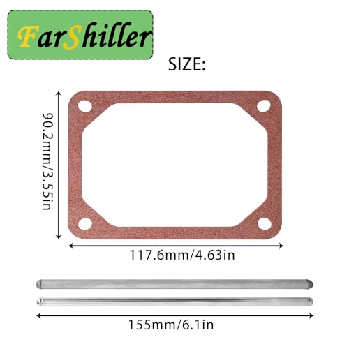 Image of Push Rod Set with 690971 Valve Cover Gasket Replacement for B & S 690981 690982 Steel & Aluminum