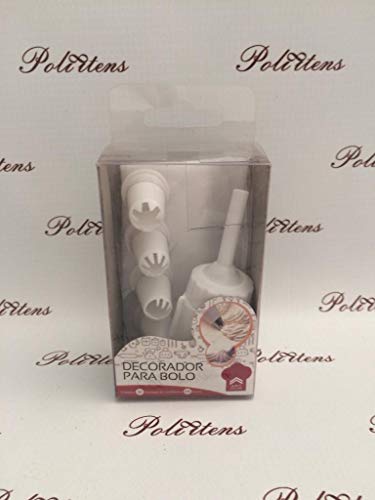 Decorador 5 Bicos Saco Plastico Kit Confeiteiro Bolos Tortas