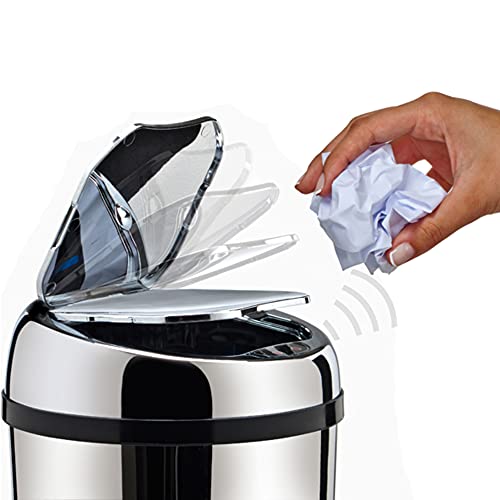 Lixeira Automática Inox 6 Litros Premium Sensor Banheiro Kzi