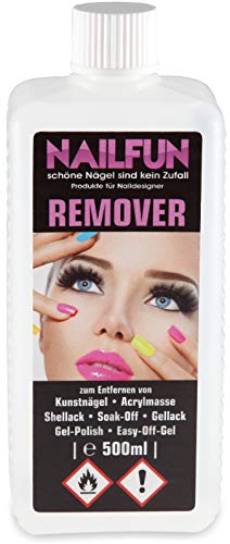 NAILFUN REMOVER Komplett-Set (500ml) zum entfernen von UV Gelnägel - Shellack - Soak-Off - Gel-Polish - Easy-Off-Gel - Acryl Modellagen - Tips – Bild 3