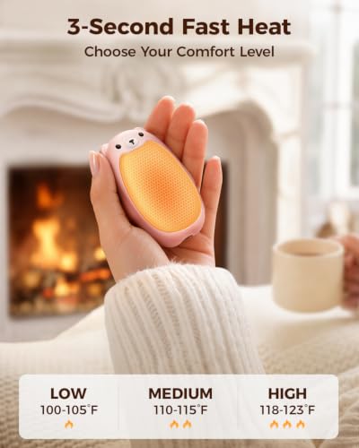 Sweetfull 2-Pack Magnetic Rechargeable Hand Warmers w/ 4000mAh, 3 Heat Settings for (Reg. $14.99) - image 3