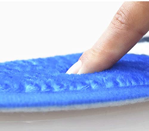 Samnuerly Toilettensitzbezug Haushalt Toilettensitzkissen für den Haushalt Plüsch Vier Jahreszeiten Wasserdicht Paste Typ 34,5 × 10,5 × 8 cm (Farbe :) – Bild 6