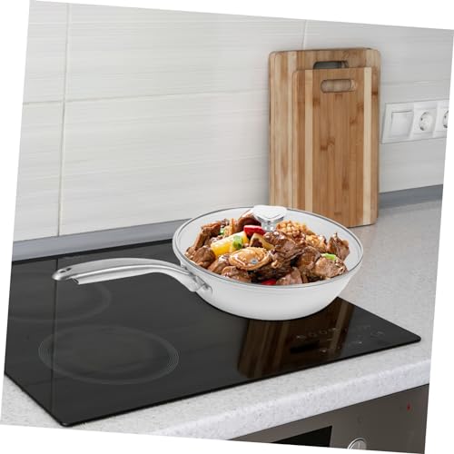 Wok de cerámica con tapa y mango ergonómico miniatura 6