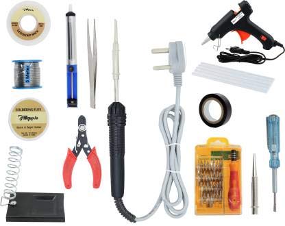 Hillgrove 14In1 Beginners Complete 30W Soldering Iron Kit Glue Gun Combo With Mobile Phone Repair Kit 30W 30 W Simple (Flat, Pointed Tip) (B08TBPC37D) Amazon Price History, Amazon Price Tracker
