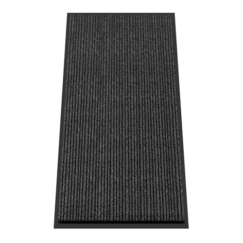 Kuyal Front Door Mat, 2'x4' Indoor Outdoor Entrance Mat