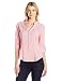 Dockers Women's Convertible Roll Tab Sleeve One Pocket Cargo Shirt