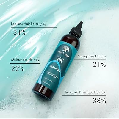 As I Am Bond Repair Shampoo - 8 oz - with Moringa, Amla, Ceramides - Hair Repair Treatment For Damaged Hair