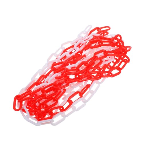 WOONEKY Protective Chain Parking Chain Barrier Safety Barrier Chain Parking Barrier Chain Parking Lot Barrier Chain Plastic Chain Door Chain Link Driveway Chain Barrier Long Chain Abs