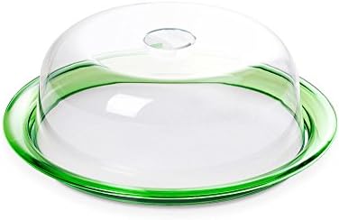 Omada Design tray for cakes with domed lid, also suitable for displaying their creations, 9,84 inch in diameter, Globo Line