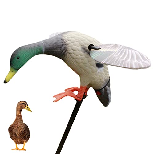 Richolyn Iscas de caça de pato - Mallard Spinning Wing isca de pato flexível - isca de pato elétrico com controlo remoto alimentado por bateria para caça de patos, isca mais rápida