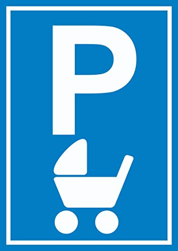 HB-Druck Kinderwagen Parkplatz Schild A4 (210x297mm)