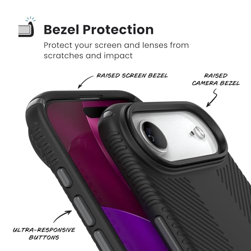 Image of Speck PRESIDIO2 Grip for iPhone 17 Air Case, Slim Protective Case, Black /Slate Grey /White