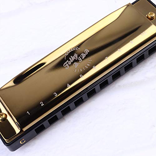 FARUTA Harmonica professionnel 10 trous Blues Harmonica bouche Orgue pour débutants adultes enfants Cadeau noir (couleur… - Les Beatles, Paul McCartney, John Lennon, RIngo Starr, George Harrison FARUTA Harmonica professionnel 10 trous Blues Harmonica bouche Orgue pour débutants adultes enfants Cadeau noir (couleur… – Image 5