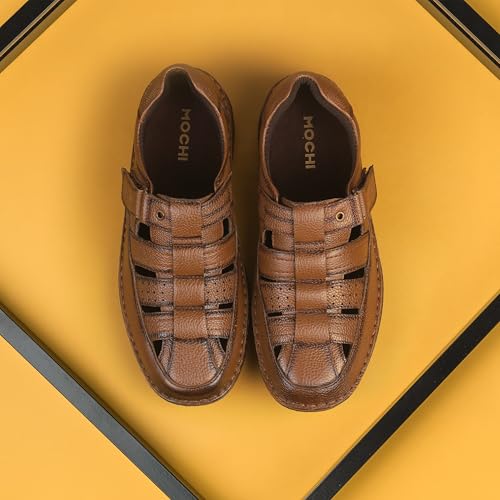 Image of Mochi Men's Velcro closure Casual - Sandals with Flats