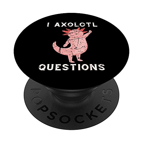 Cute Kawaii Mexican Salamander I Axolotl Preguntas PopSockets PopGrip Intercambiable