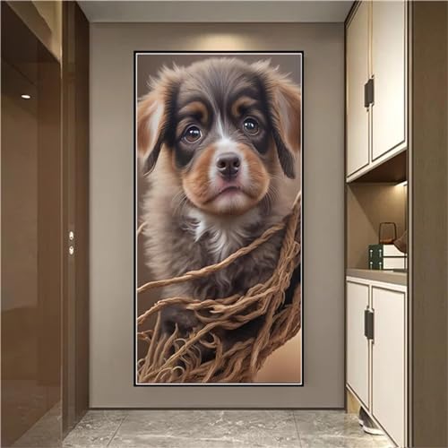 Broderie diamant strass 5D grand format motif animal pour décoration