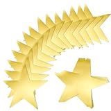 SOFPLATE 36 Stück 11 Zoll Große Goldene Stern Ausschnitte Aus Papier Glitzersterne Doppelseitig Bedruckt Glänzende Glitzer Schimmernde Kunst Konfetti Ausschnitte Für Heimwerker Pinnwand Klassenzimmer
