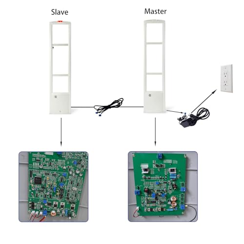 Gerrit Complete Retail Anti-Theft Equipment For Cloth Rf8.2Mhz Store Security Tags Antenna 2 Piece+ 100 Hard Tag With Pins+Tag Magnet Tool Eas Systems Alarm With Sound Light thumb #3