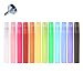 YUFENG 12pcs Mix-colorful Frosted Plastic Tube Empty Refillable Perfume Bottles Spray for Travel and Gift