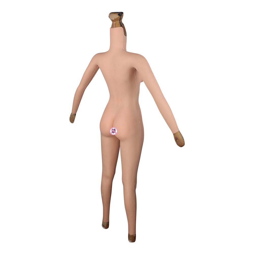 Silikonowe body na piersi i body do crossdressingu, realistyczny kostium feminizujący z zakryciem ramion i zakładką, proteza MTF Drag Cosplay dla mężczyzn