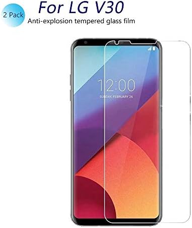 [2Pack] for LG V30 Tempered Glass Screen Protector,Sarimax[9H Hardness][Bubble-Free] HD Clear Film Screen Protector for LG V30/V30+/V30Plus