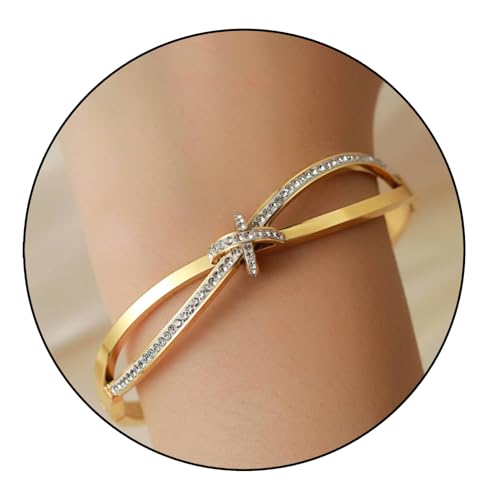 MILAKOO Dainty Stainless Steel Bangle Bracelet Gifts for Love Minimalism Glossy Thin Oval Shape Bracelet for Women4