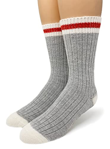 WARRIOR ALPACA SOCKS Red Stripe Throwback Socks For Adults Unisex