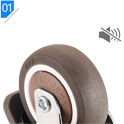 Roulettes pivotantes robustes pour meuble avec support en U en acier durable - 6