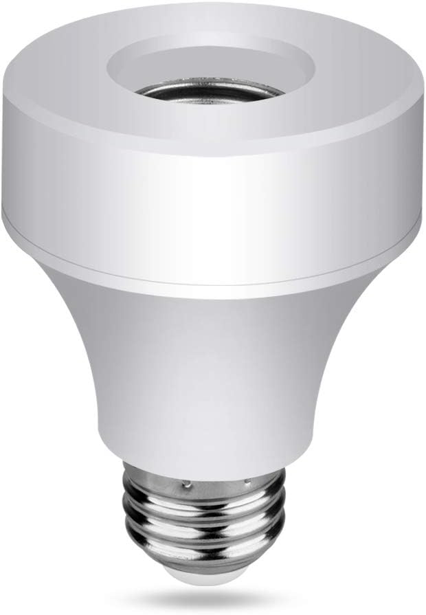 Aigital Smart Wifi Bulb Socket E26/E27 Bulb,Wi-Fi Led Light Bulbs Adapter Base Converter Timer Holder Wireless Lamp Adapter Compatible with Alexa, Google Assistant and IFTTT