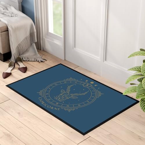 Tapis Entrée Bleu Capricorne pour Sol Propre Astrologie - 3