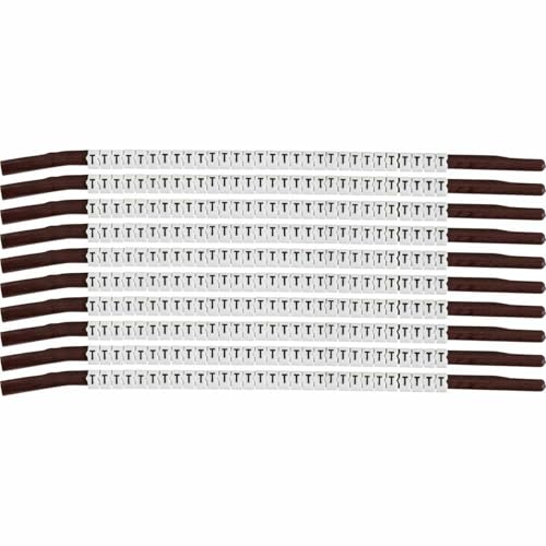 Brady SCN15-T Black on White, Wire Marker Clip Sleeves (50 Clips)