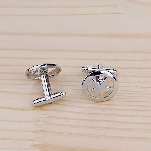 Mancuernillas Daesar para Hombre Pentagrama Plata miniatura 4