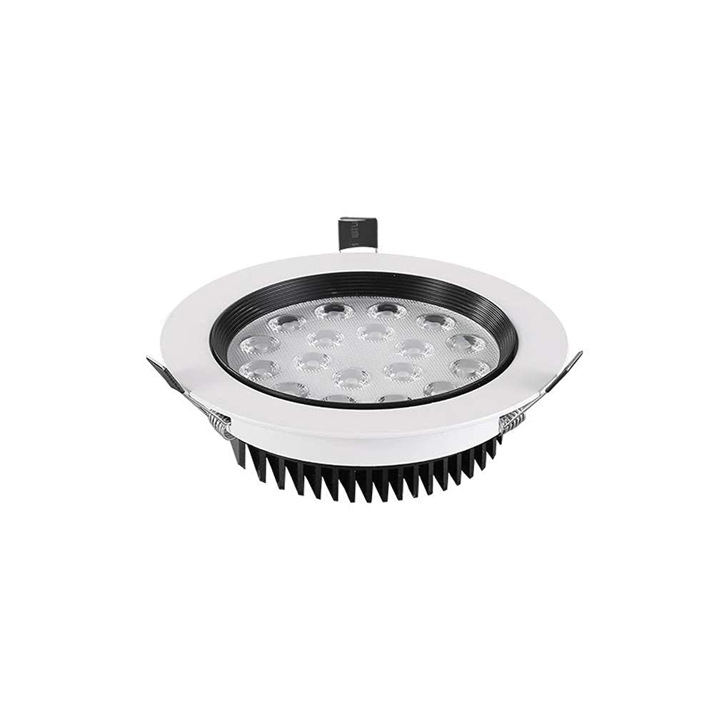 Foco empotrable de Techo COB de 18 W, superbrillante, de Aluminio y acrílico, para Pasillo, Oficina, Moderno, Creativo, Redondo, para baño, Reflector Integrado