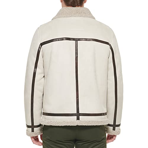 Levi's Mens Levi's Men's Rancher Aviator Jacket Faux Shearling, Tundra, Medium US4